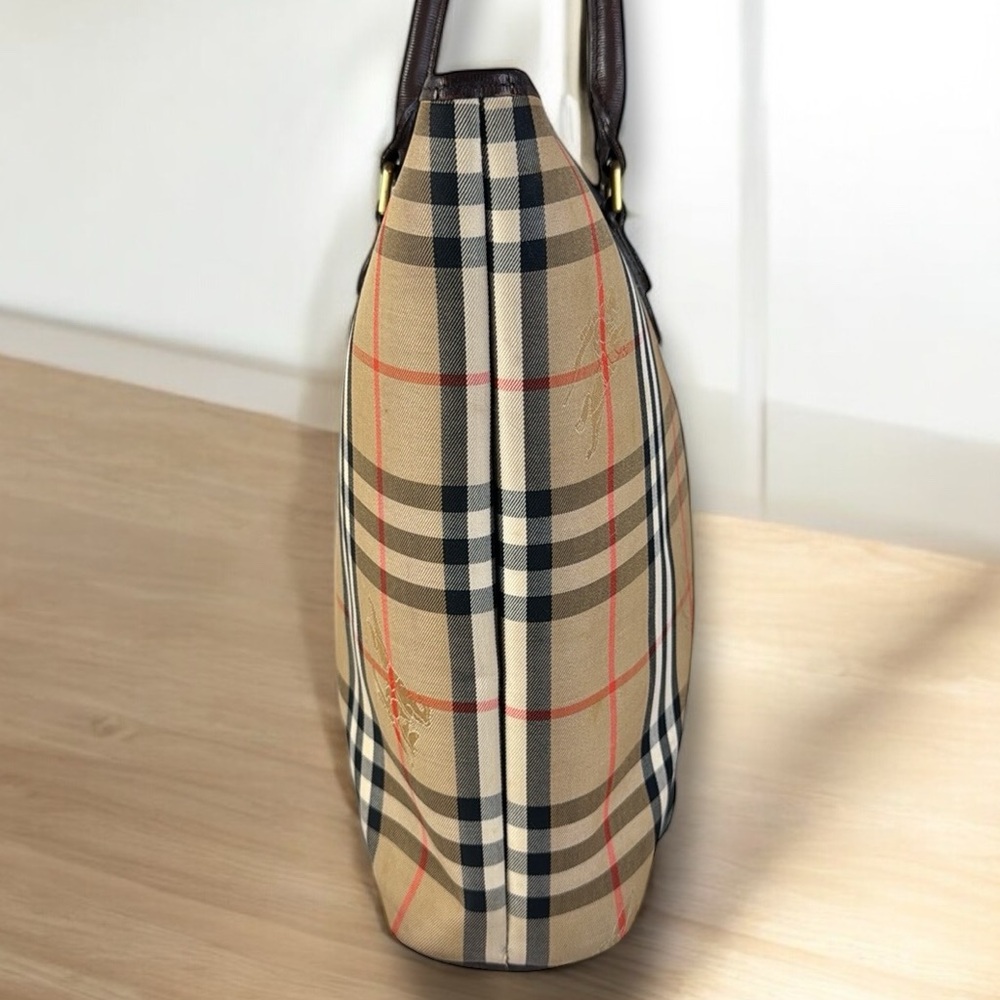 Burberry's Vintage Autre Marque Nova Check Large Tote Bag with COA - Picture 5 of 16